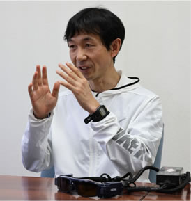 岡村 正広 選手（千葉県立千葉盲学校教諭）